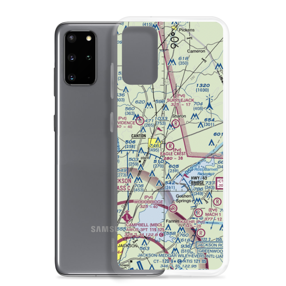 Eagle Crest Estates Airport (7MS1) VFR Sectional Samsung Case Samsung Galaxy S20 Plus model shown