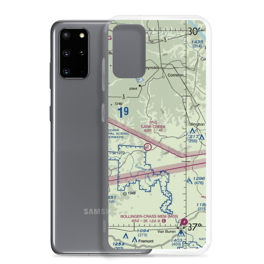 Eagle Field (0MU0) VFR Sectional Samsung Case Samsung Galaxy S20 Plus model shown