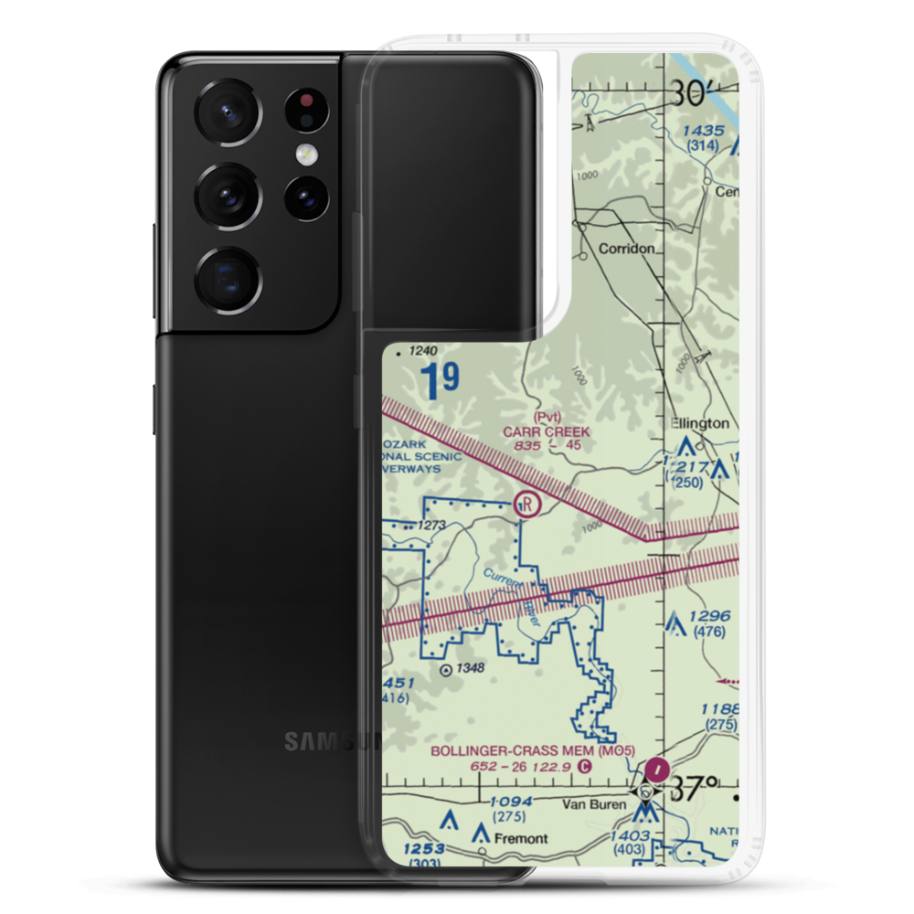 Eagle Field (0MU0) VFR Sectional Samsung Case Samsung Galaxy S21 Ultra model shown