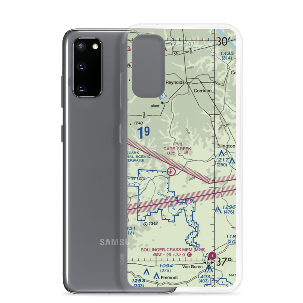 Eagle Field (0MU0) VFR Sectional Samsung Case Samsung Galaxy S20 model shown