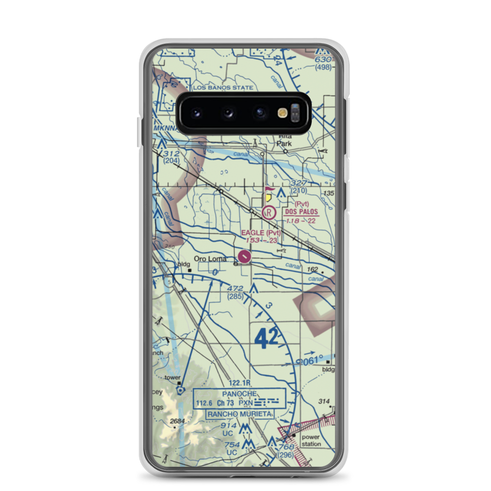 Eagle Field (CL01) VFR Sectional Samsung Case Samsung Galaxy S10 model shown