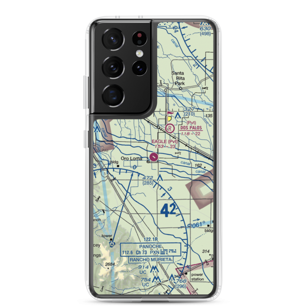 Eagle Field (CL01) VFR Sectional Samsung Case Samsung Galaxy S21 Ultra model shown