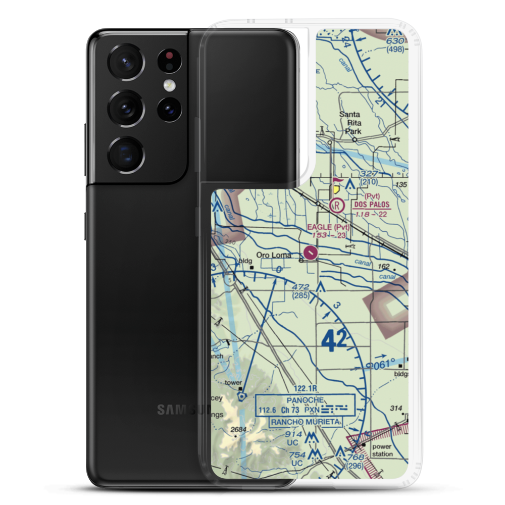 Eagle Field (CL01) VFR Sectional Samsung Case Samsung Galaxy S21 Ultra model shown