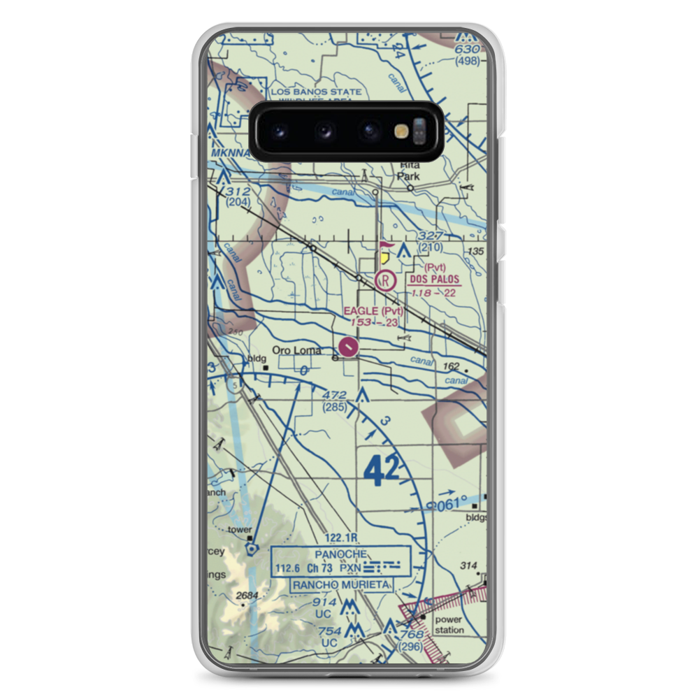 Eagle Field (CL01) VFR Sectional Samsung Case Samsung Galaxy S10+ model shown