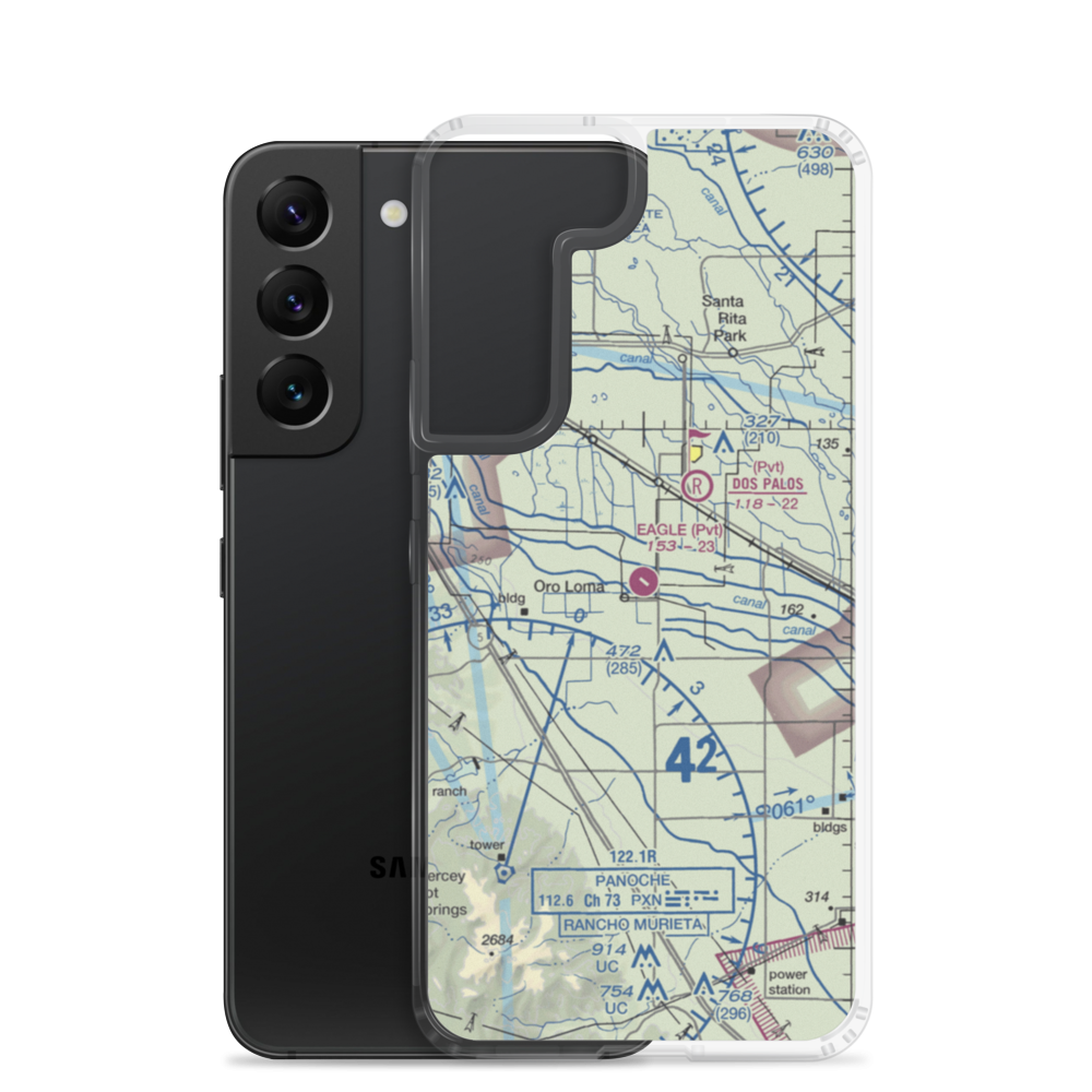 Eagle Field (CL01) VFR Sectional Samsung Case Samsung Galaxy S22 model shown