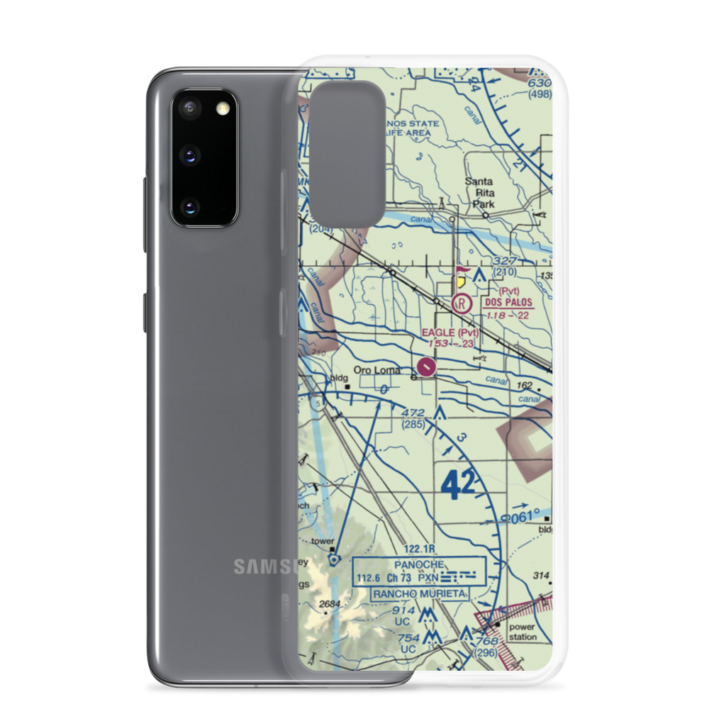 Eagle Field (CL01) VFR Sectional Samsung Case Samsung Galaxy S20 model shown