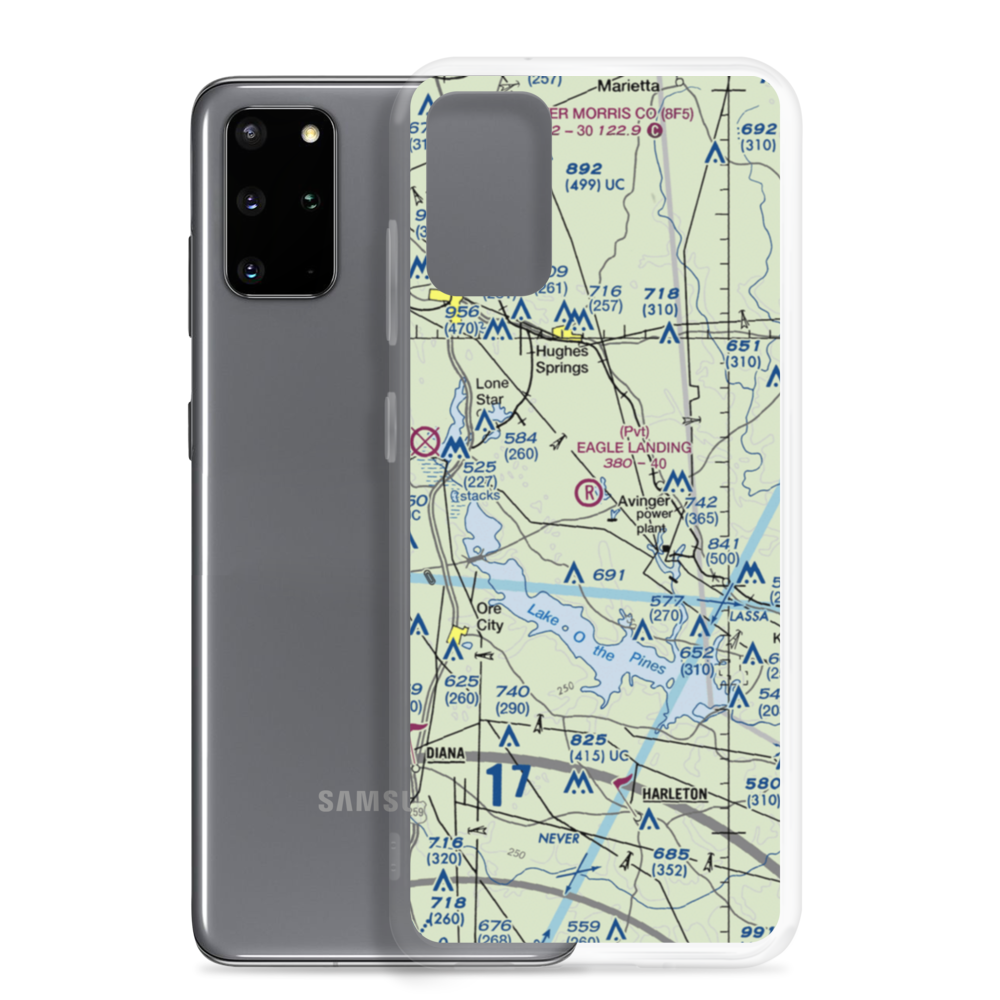 Eagle Landing Airport (61TA) VFR Sectional Samsung Case Samsung Galaxy S20 Plus model shown