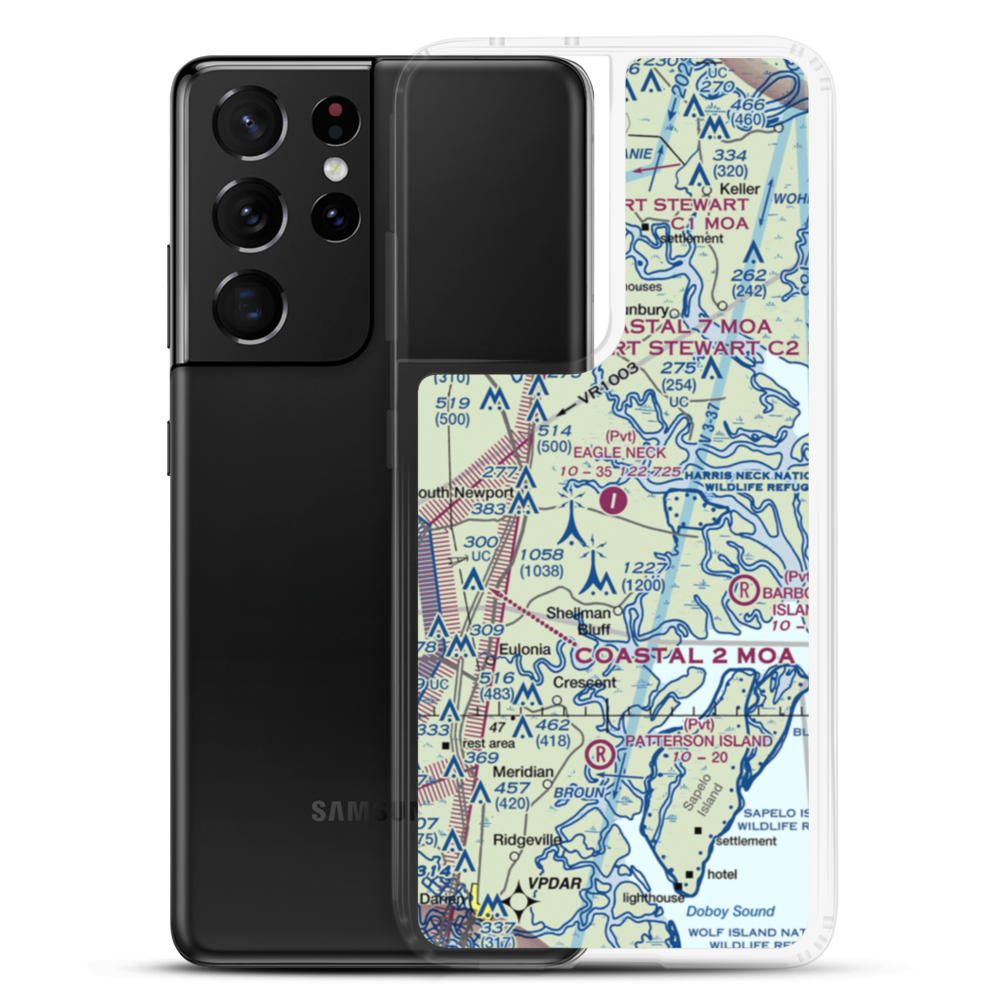 Eagle Neck Airport (1GA0) VFR Sectional Samsung Case Samsung Galaxy S21 Ultra model shown