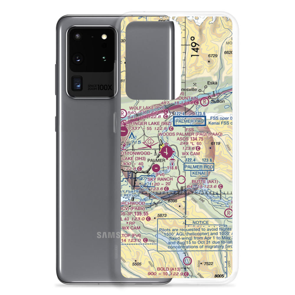 Eagle Nest Airport (AK88) VFR Sectional Samsung Case Samsung Galaxy S20 Ultra model shown