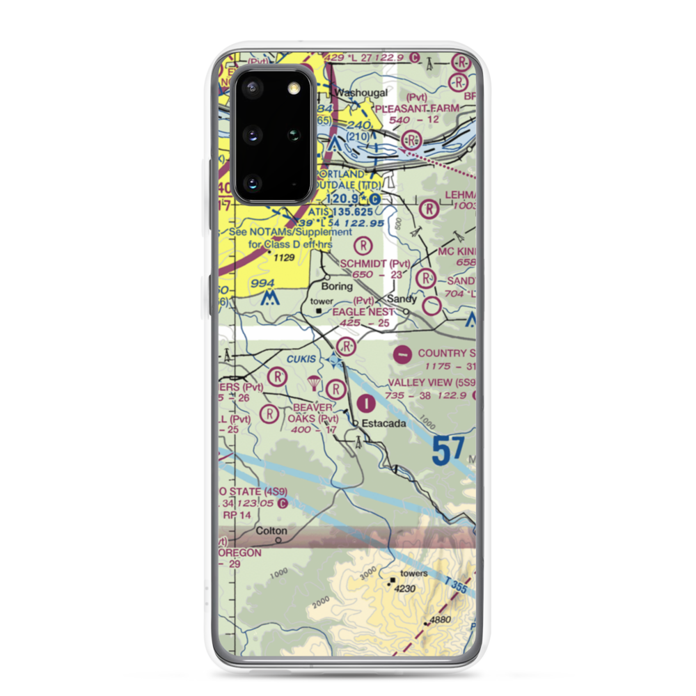 Eagle Nest Ranch Airport (OR65) VFR Sectional Samsung Case Samsung Galaxy S20 Plus model shown