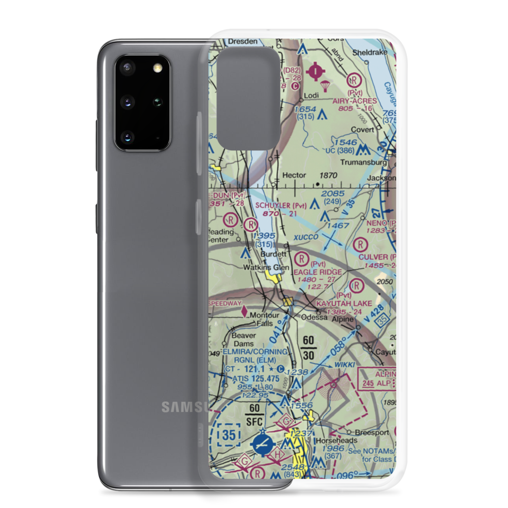 Eagle Ridge Airport (NK09) VFR Sectional Samsung Case Samsung Galaxy S20 Plus model shown