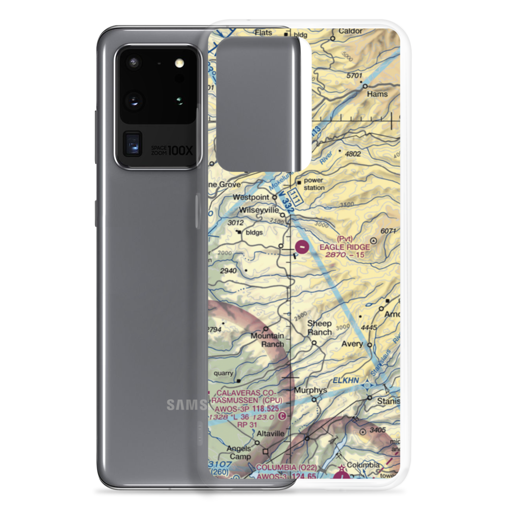 Eagle Ridge Ranch Airport (6CA6) VFR Sectional Samsung Case Samsung Galaxy S20 Ultra model shown