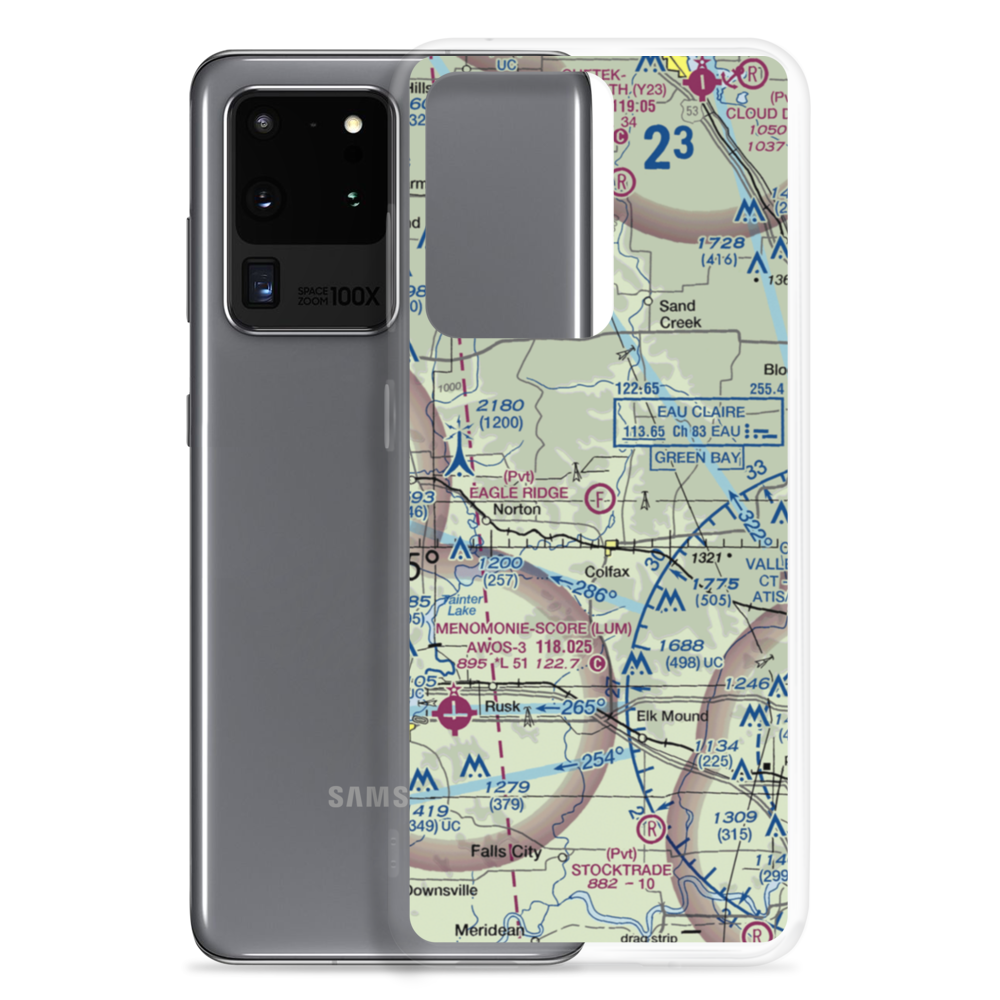 Eagle Ridge Ultralightport (43WI) VFR Sectional Samsung Case Samsung Galaxy S20 Ultra model shown