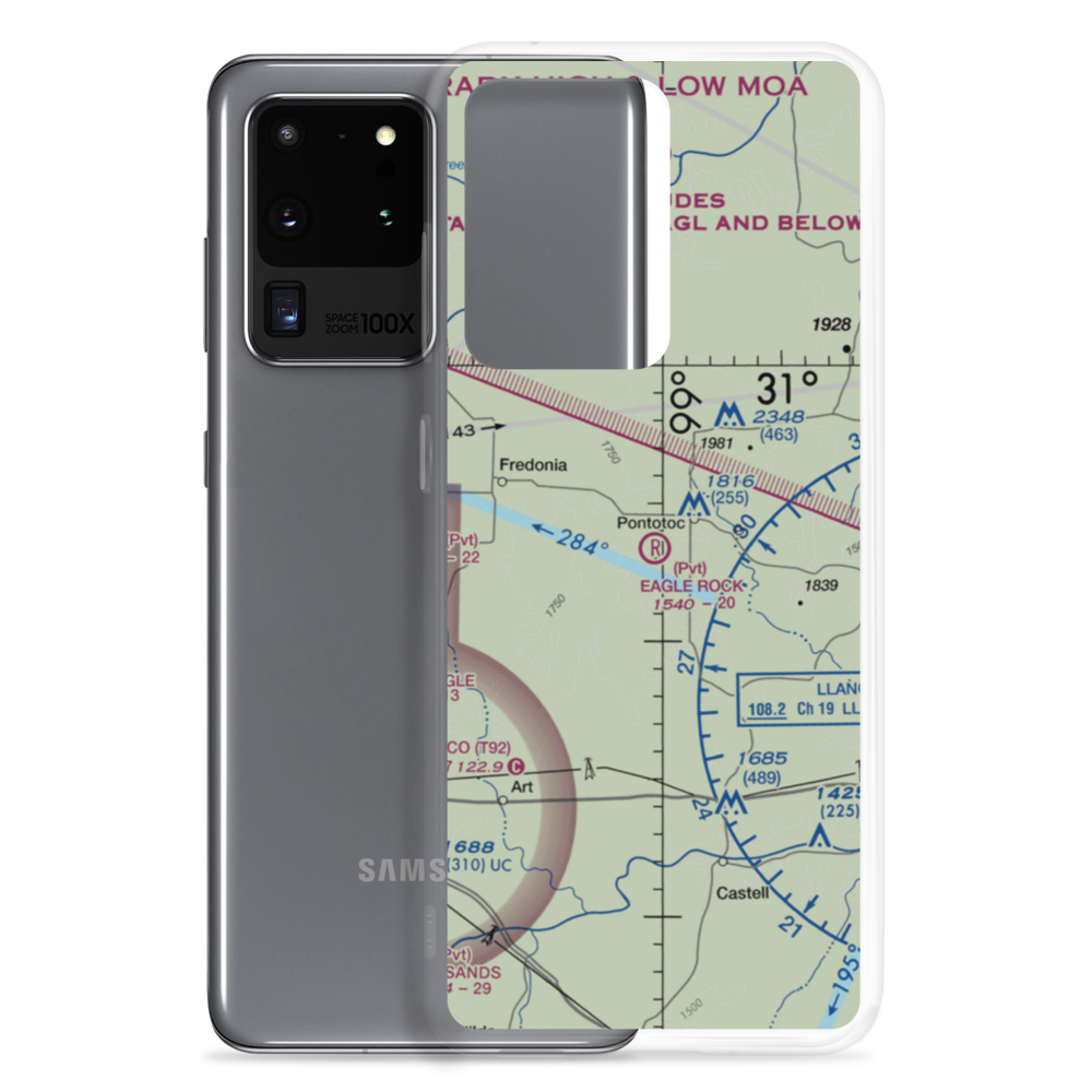 Eagle Rock Ranch Airport (3XA7) VFR Sectional Samsung Case Samsung Galaxy S20 Ultra model shown