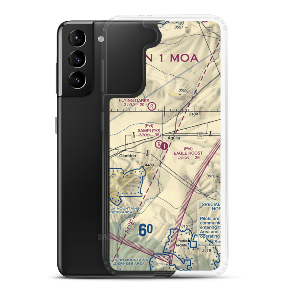 Eagle Roost Airpark (27AZ) VFR Sectional Samsung Case Samsung Galaxy S21 Plus model shown
