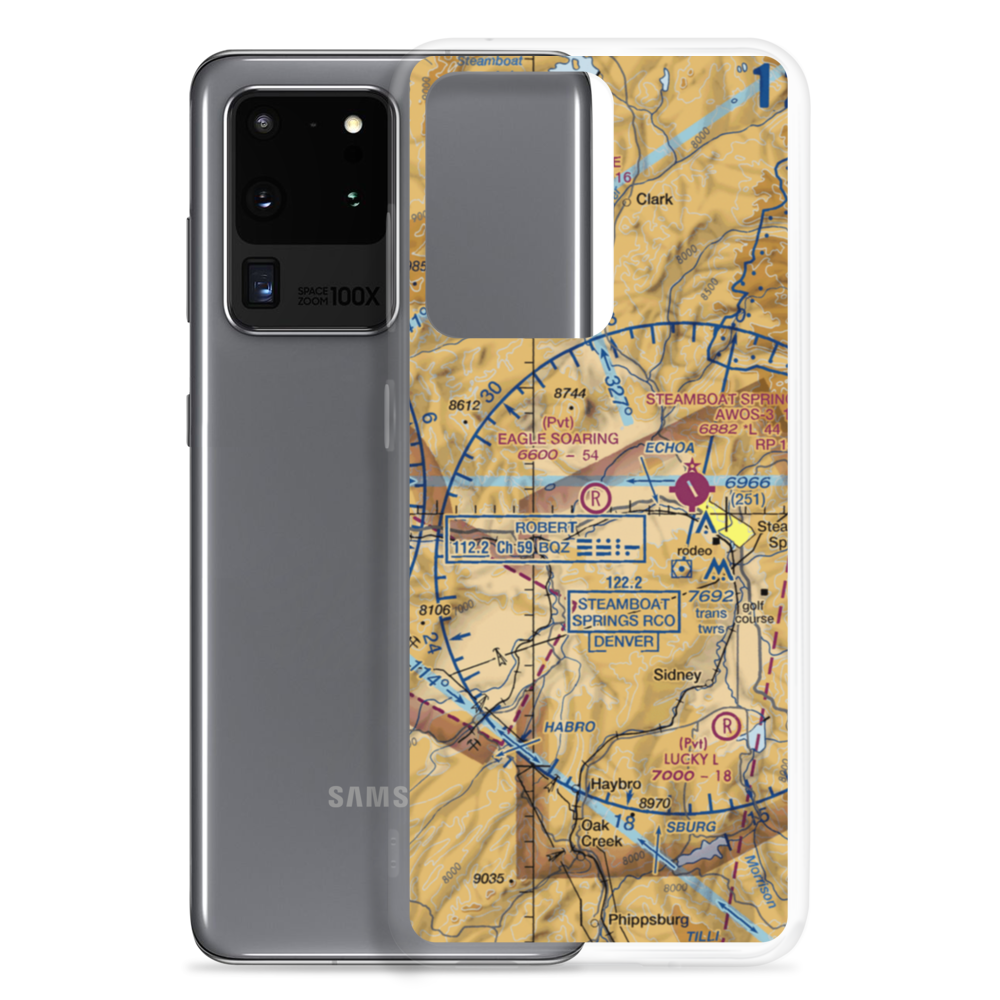 Eagle Soaring Airport (1CD4) VFR Sectional Samsung Case Samsung Galaxy S20 Ultra model shown