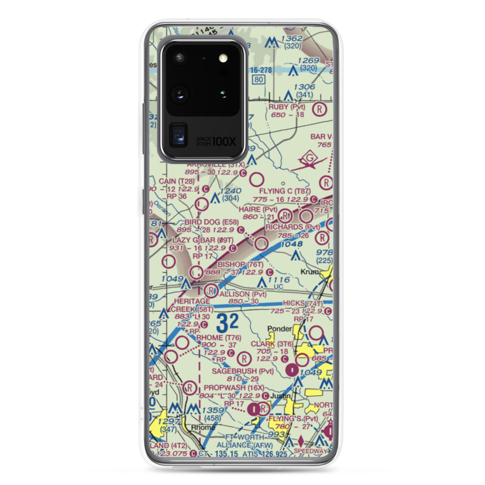Eagle's Landing Airport (2TX8) VFR Sectional Samsung Case Samsung Galaxy S20 Ultra model shown