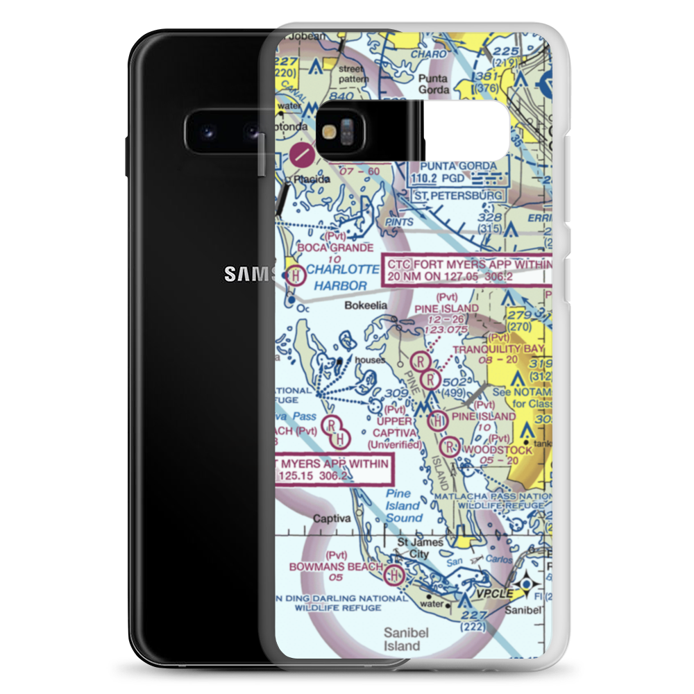 Eagle's Landing Airport (69FL) VFR Sectional Samsung Case Samsung Galaxy S10+ model shown