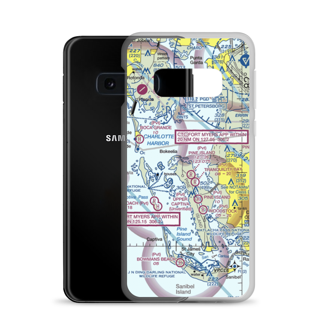 Eagle's Landing Airport (69FL) VFR Sectional Samsung Case Samsung Galaxy S10e model shown