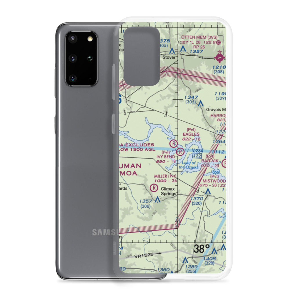 Eagle's Landing Airport (MU11) VFR Sectional Samsung Case Samsung Galaxy S20 Plus model shown