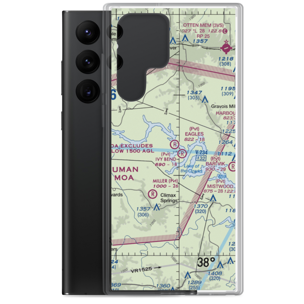 Eagle's Landing Airport (MU11) VFR Sectional Samsung Case Samsung Galaxy S22 Ultra model shown
