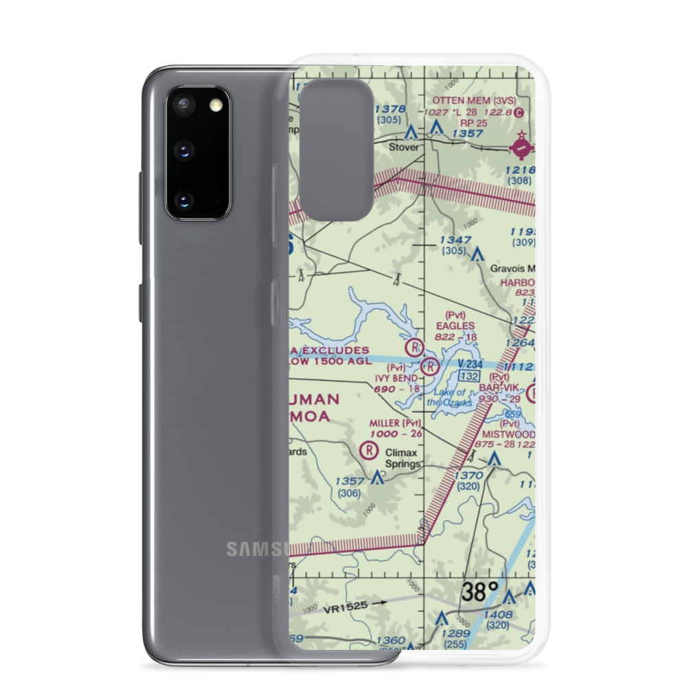 Eagle's Landing Airport (MU11) VFR Sectional Samsung Case Samsung Galaxy S20 model shown