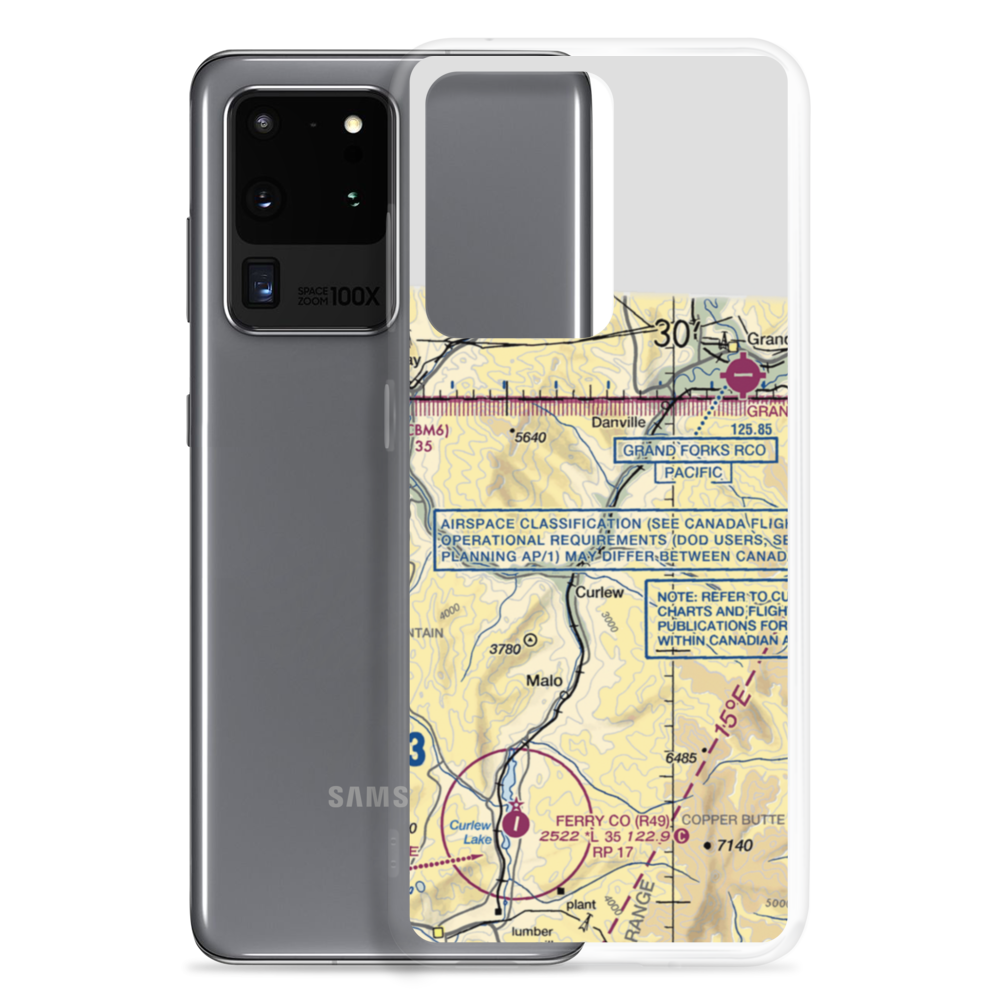 Eagle's Nest Airport (US-0121) VFR Sectional Samsung Case Samsung Galaxy S20 Ultra model shown