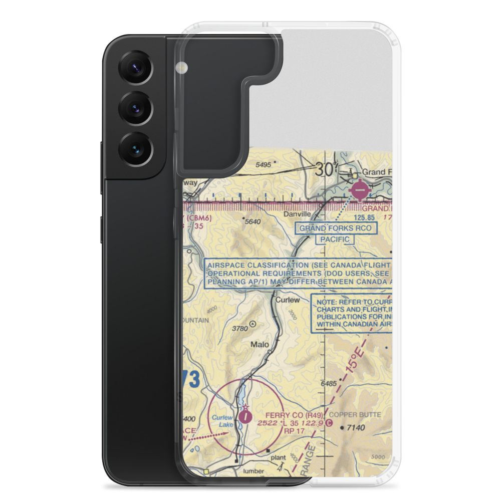 Eagle's Nest Airport (US-0121) VFR Sectional Samsung Case Samsung Galaxy S22 Plus model shown