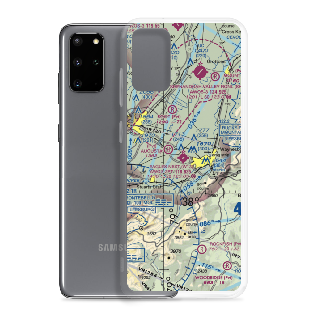 Eagle's Nest Airport (W13) VFR Sectional Samsung Case Samsung Galaxy S20 Plus model shown