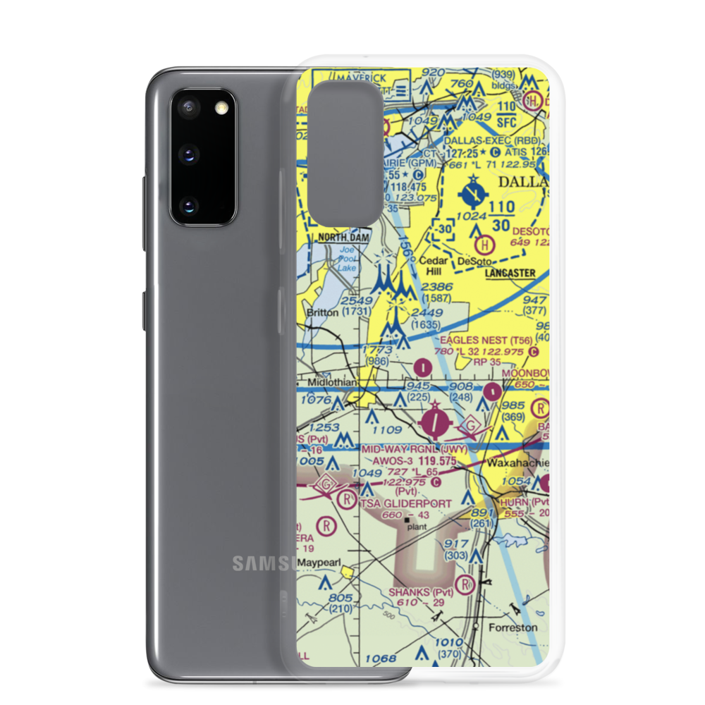 Eagle's Nest Estates Airport (T56) VFR Sectional Samsung Case Samsung Galaxy S20 model shown