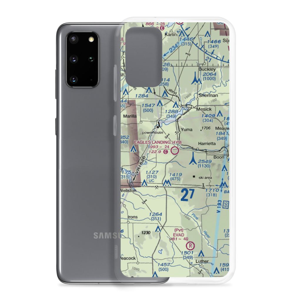 Eagles Landing Airport (4Y9) VFR Sectional Samsung Case Samsung Galaxy S20 Plus model shown