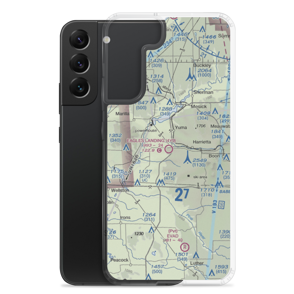 Eagles Landing Airport (4Y9) VFR Sectional Samsung Case Samsung Galaxy S22 Plus model shown