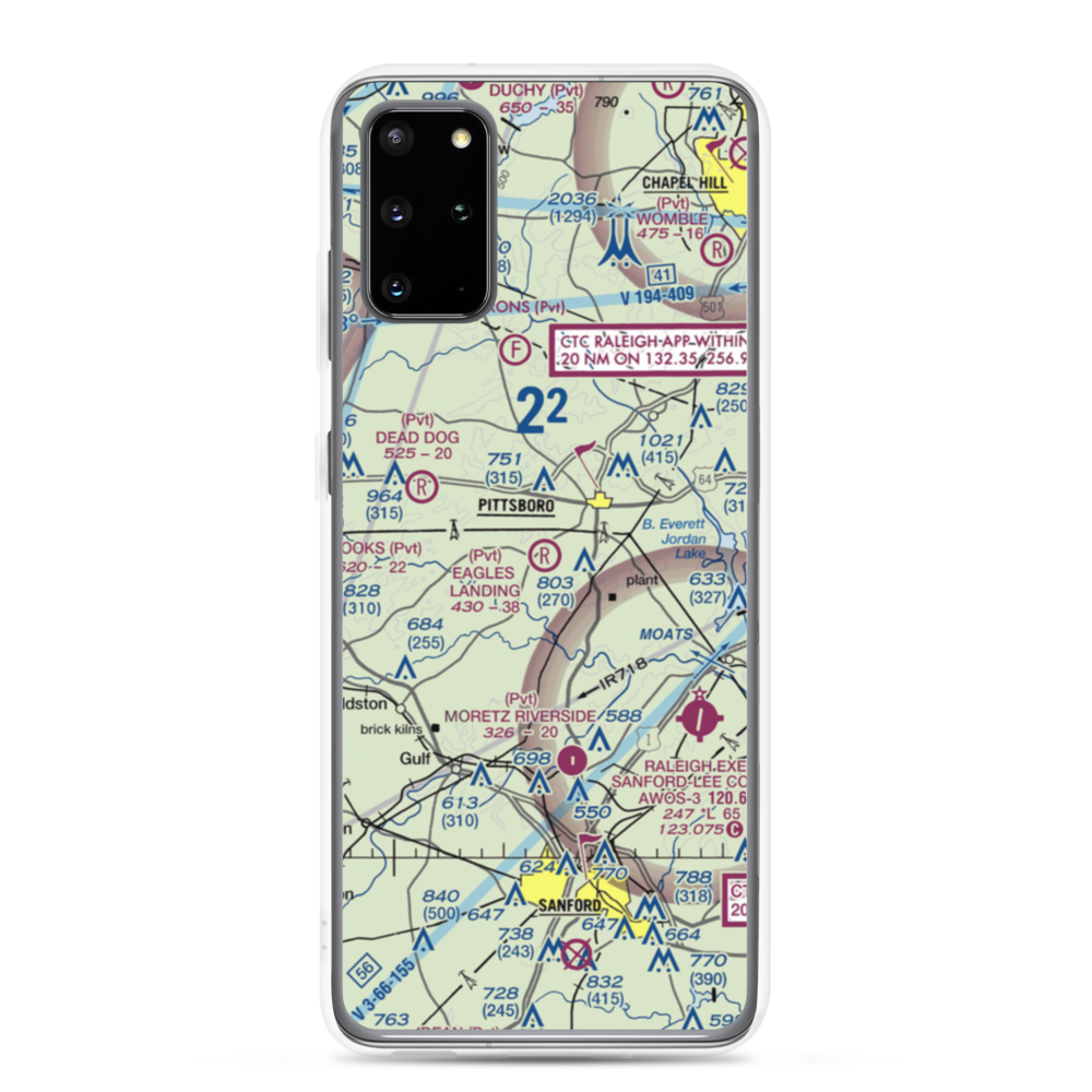 Eagles Landing Airport (9NC8) VFR Sectional Samsung Case Samsung Galaxy S20 Plus model shown