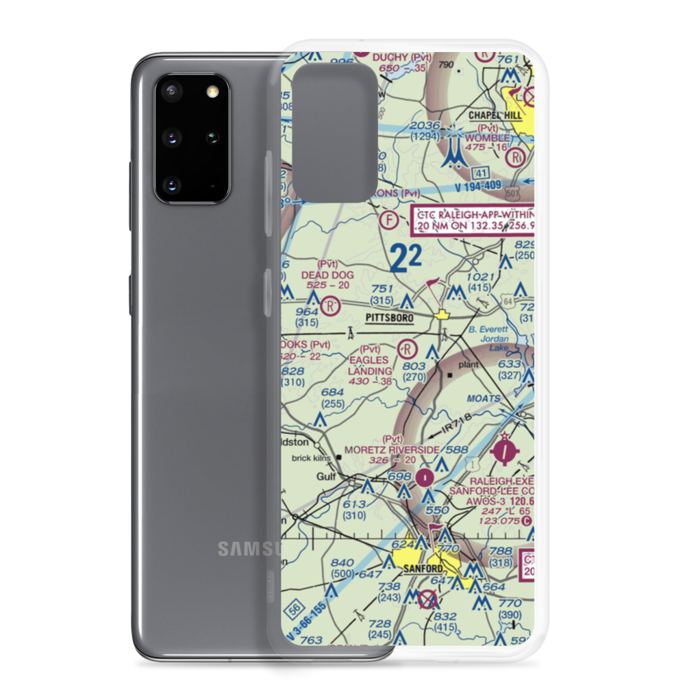 Eagles Landing Airport (9NC8) VFR Sectional Samsung Case Samsung Galaxy S20 Plus model shown