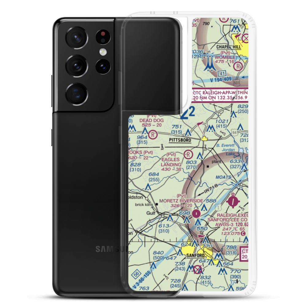 Eagles Landing Airport (9NC8) VFR Sectional Samsung Case Samsung Galaxy S21 Ultra model shown