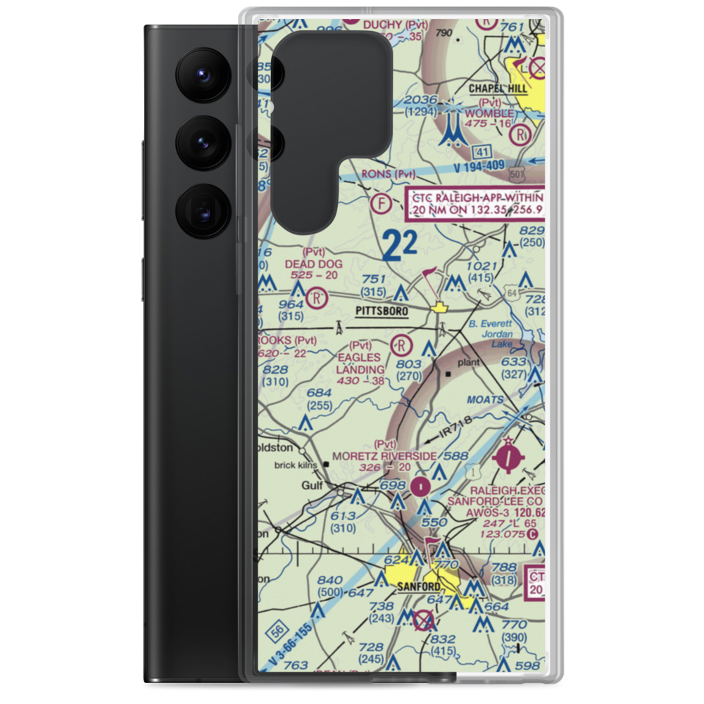 Eagles Landing Airport (9NC8) VFR Sectional Samsung Case Samsung Galaxy S22 Ultra model shown
