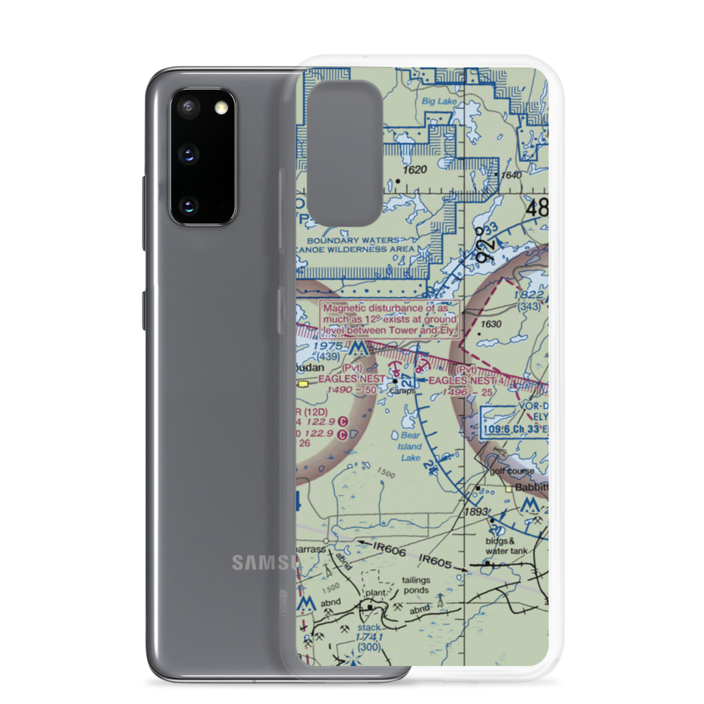 Eagles Nest 4 Seaplane Base (73MN) VFR Sectional Samsung Case Samsung Galaxy S20 model shown