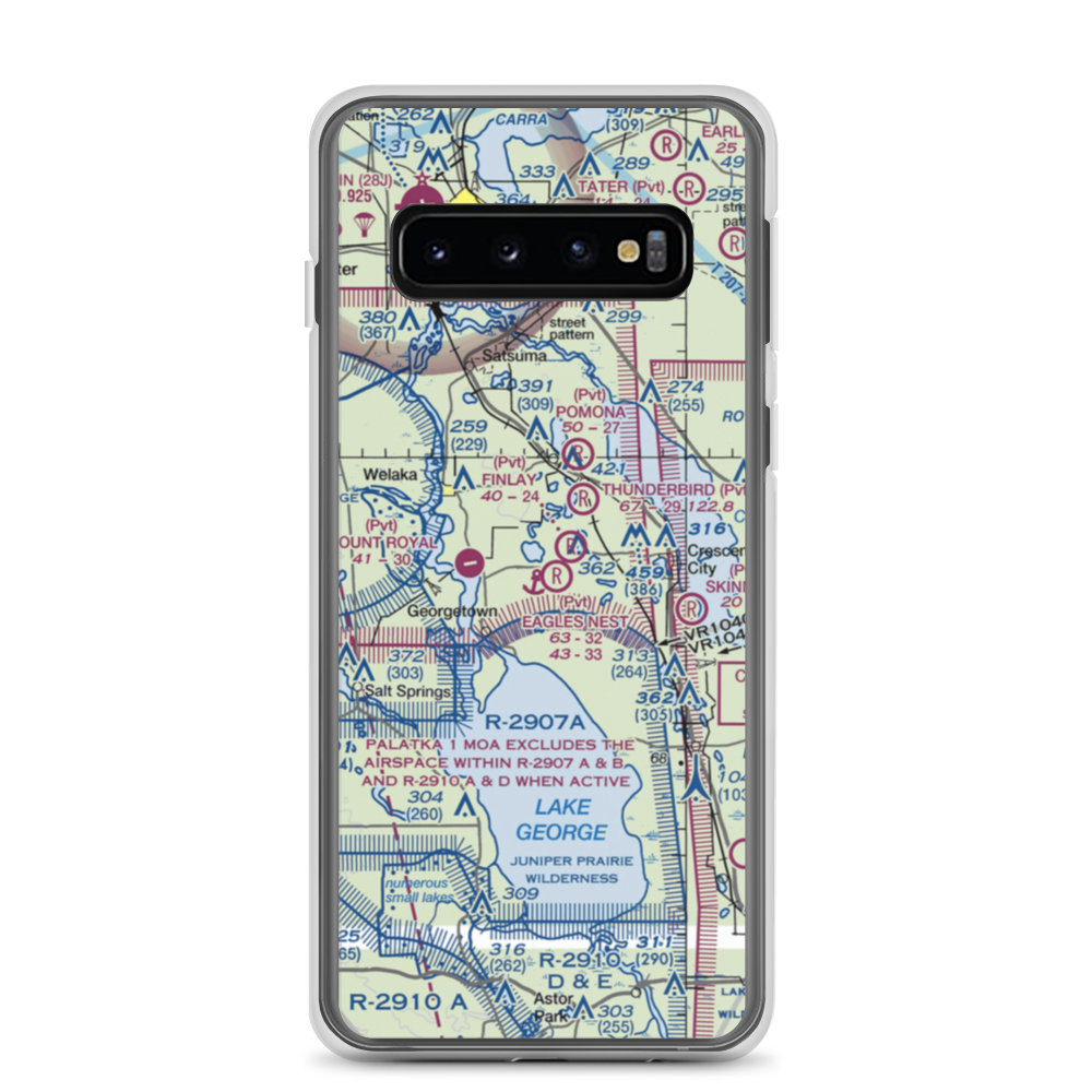Eagles Nest Aerodrome (FD44) VFR Sectional Samsung Case Samsung Galaxy S10 model shown