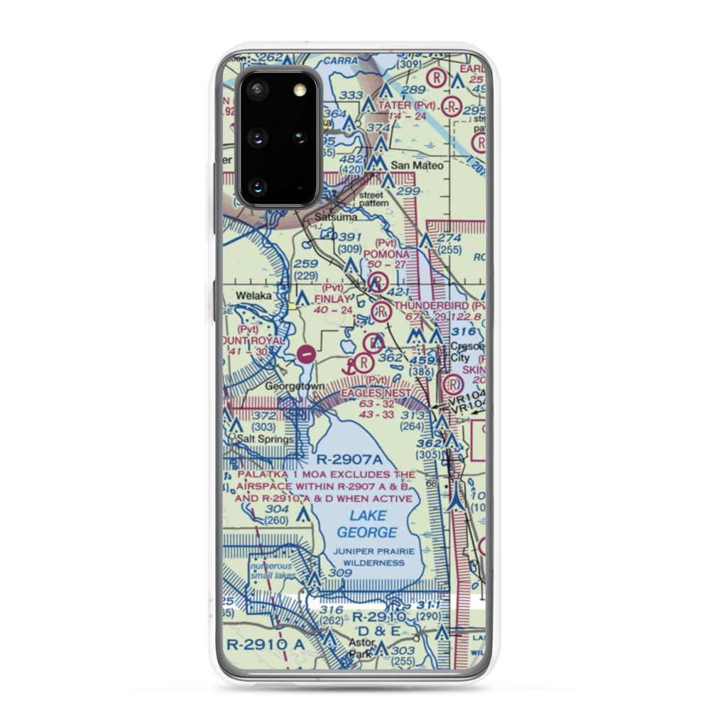 Eagles Nest Aerodrome (FD44) VFR Sectional Samsung Case Samsung Galaxy S20 Plus model shown