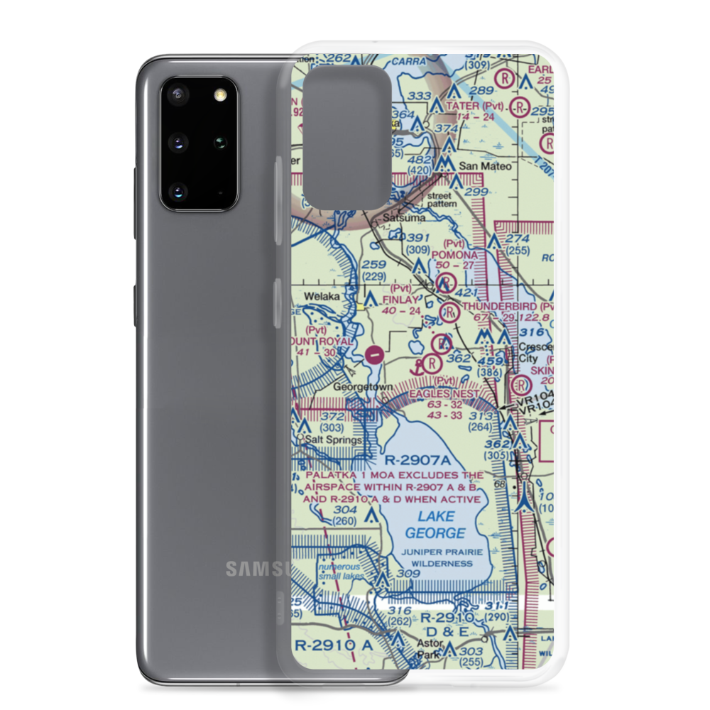 Eagles Nest Aerodrome (FD44) VFR Sectional Samsung Case Samsung Galaxy S20 Plus model shown