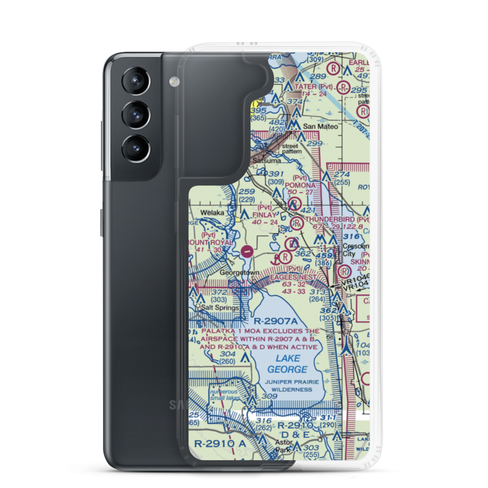Eagles Nest Aerodrome (FD44) VFR Sectional Samsung Case Samsung Galaxy S21 model shown
