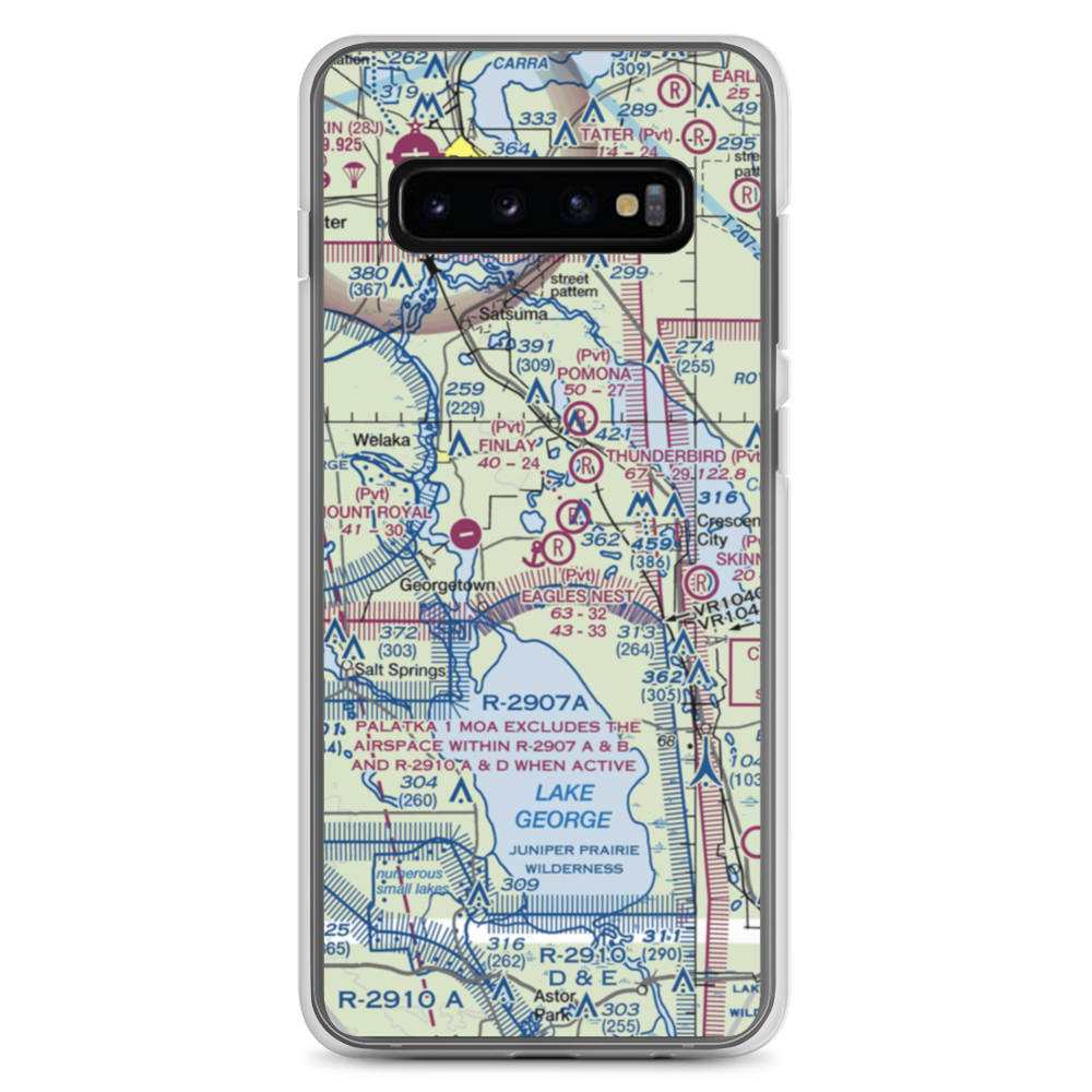 Eagles Nest Aerodrome (FD44) VFR Sectional Samsung Case Samsung Galaxy S10+ model shown