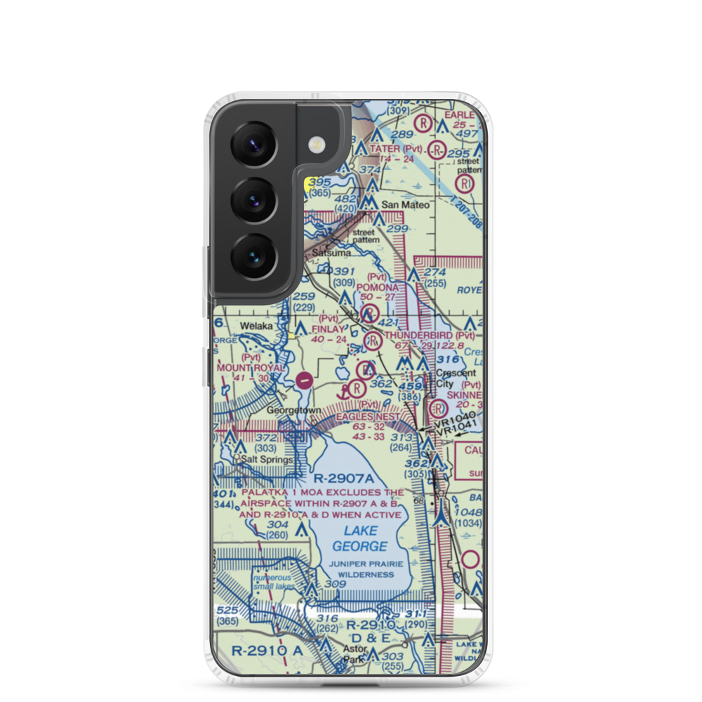 Eagles Nest Aerodrome (FD44) VFR Sectional Samsung Case Samsung Galaxy S22 model shown