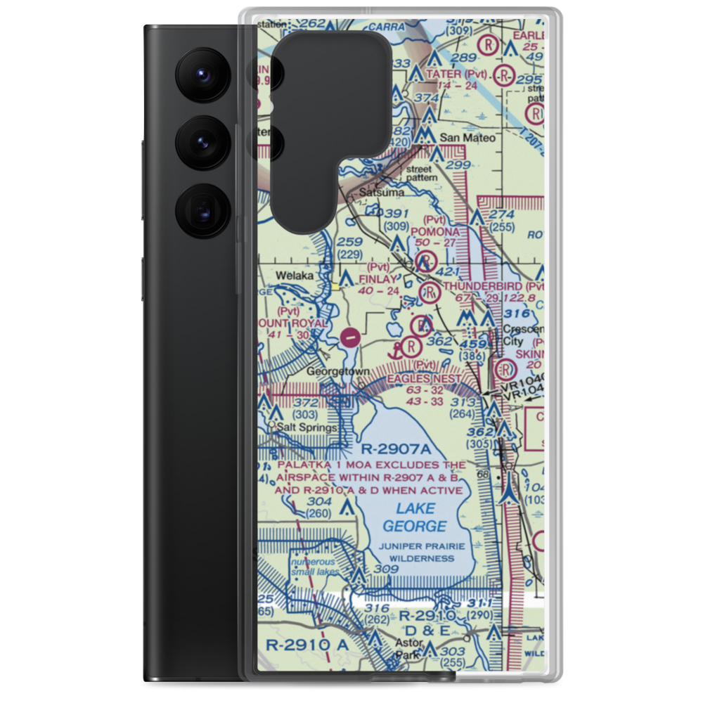 Eagles Nest Aerodrome (FD44) VFR Sectional Samsung Case Samsung Galaxy S22 Ultra model shown