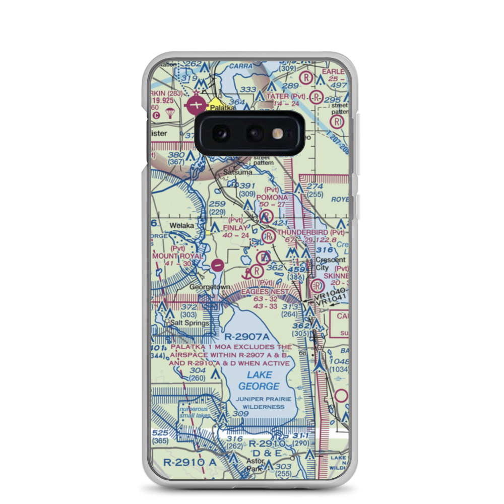 Eagles Nest Aerodrome (FD44) VFR Sectional Samsung Case Samsung Galaxy S10e model shown