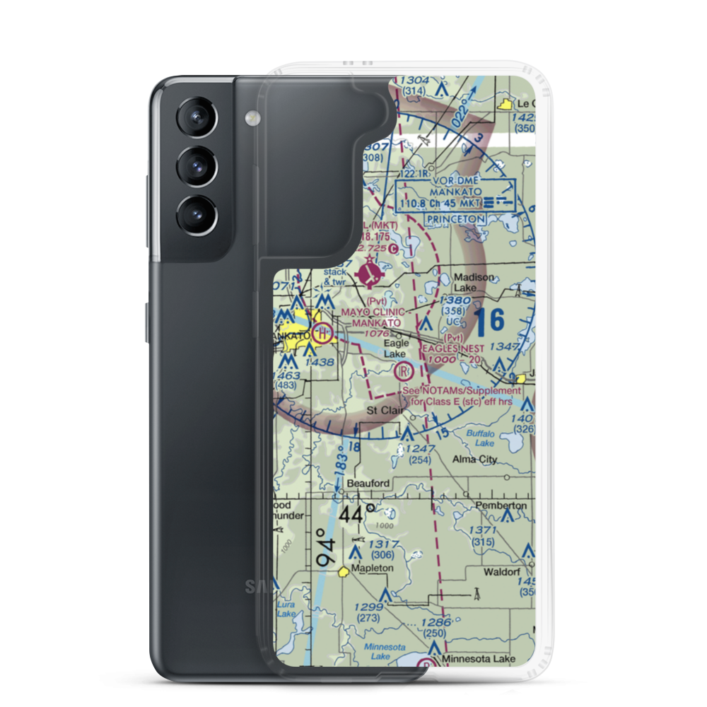 Eagles Nest Aerodrome (MN08) VFR Sectional Samsung Case Samsung Galaxy S21 model shown
