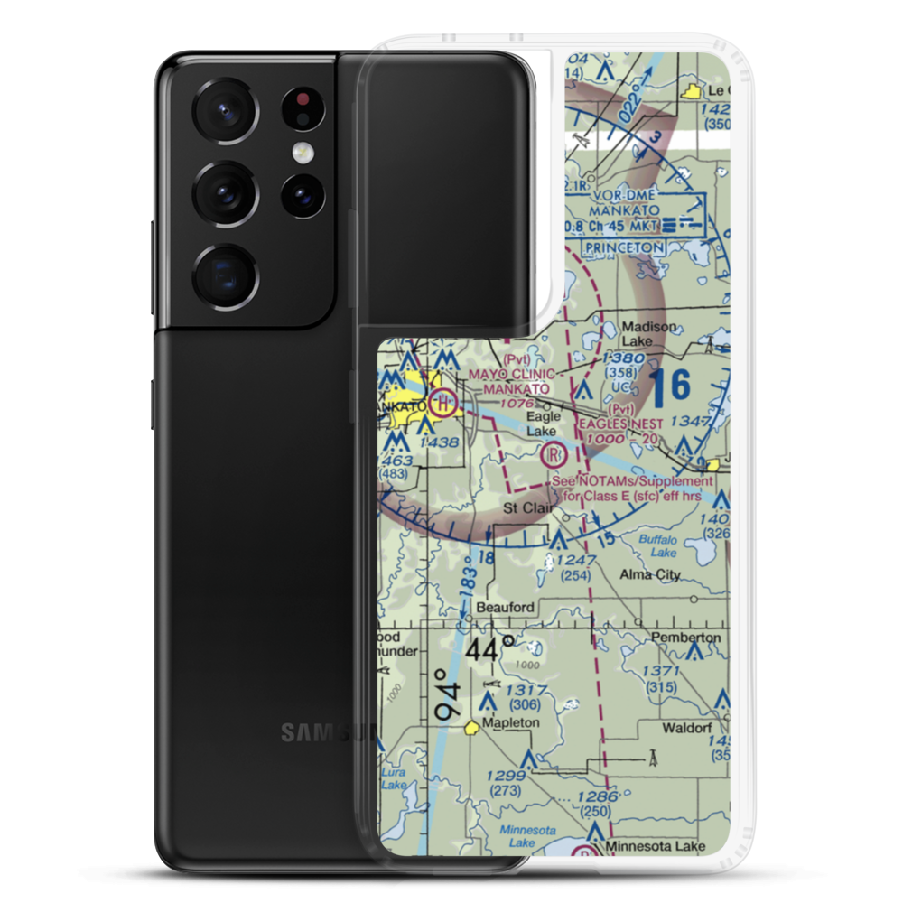 Eagles Nest Aerodrome (MN08) VFR Sectional Samsung Case Samsung Galaxy S21 Ultra model shown