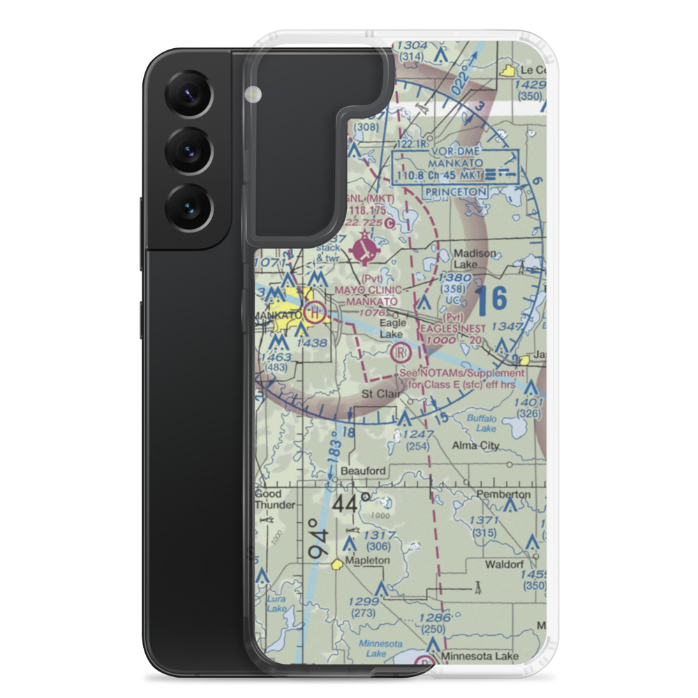 Eagles Nest Aerodrome (MN08) VFR Sectional Samsung Case Samsung Galaxy S22 Plus model shown