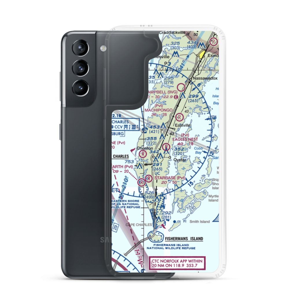 Eagles Nest Airport (21VA) VFR Sectional Samsung Case Samsung Galaxy S21 model shown