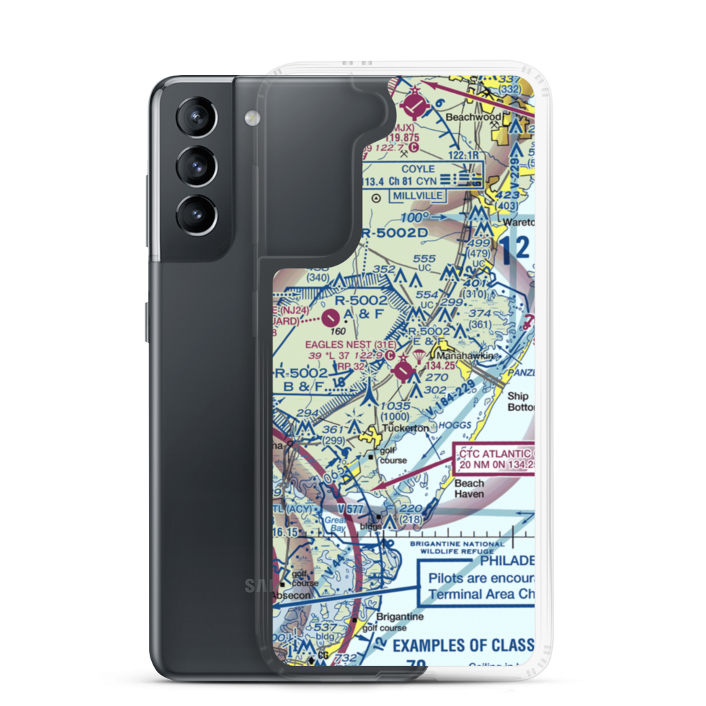 Eagles Nest Airport (31E) VFR Sectional Samsung Case Samsung Galaxy S21 model shown